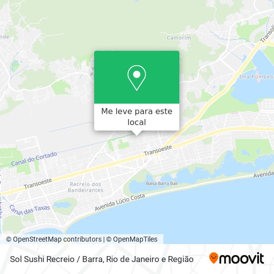 Sol Sushi Recreio / Barra mapa