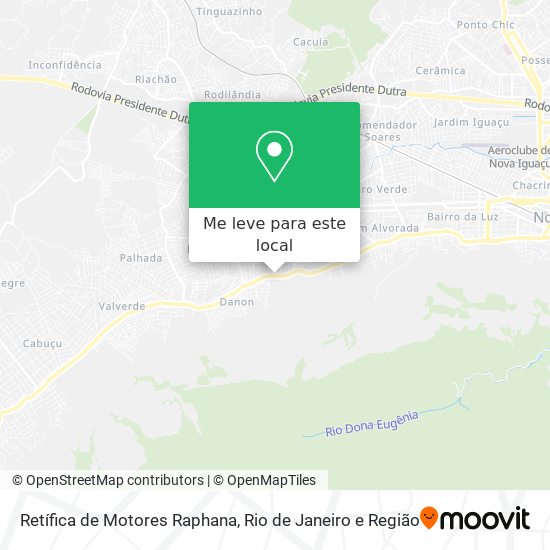 Retífica de Motores Raphana mapa