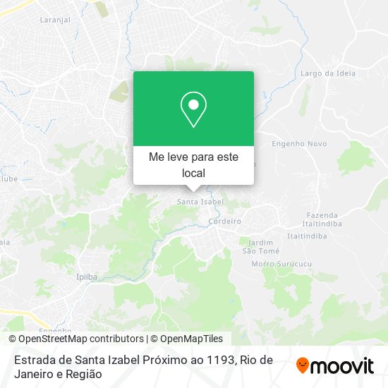 Estrada de Santa Izabel Próximo ao 1193 mapa