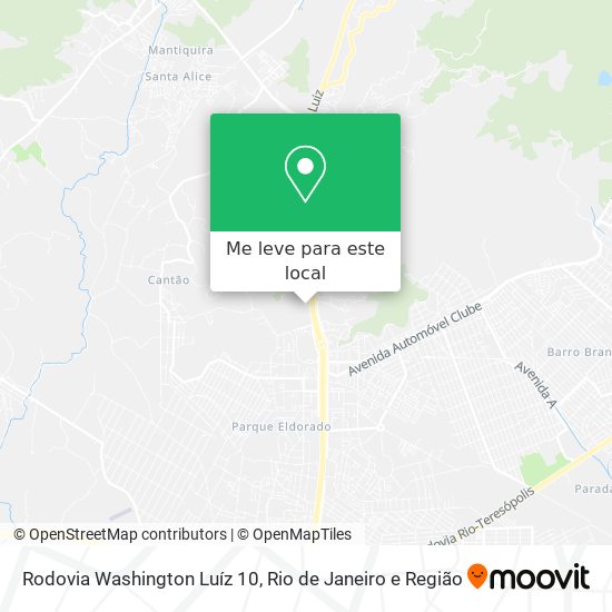 Rodovia Washington Luíz 10 mapa