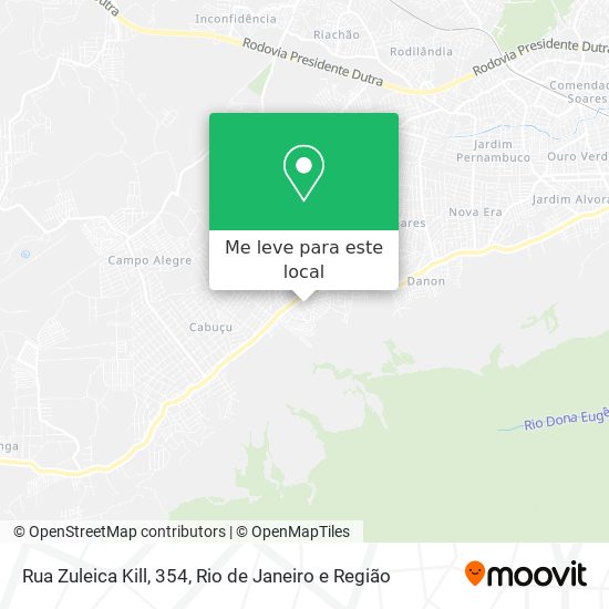 Rua Zuleica Kill, 354 mapa