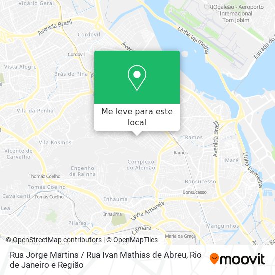 Rua Jorge Martins / Rua Ivan Mathias de Abreu mapa