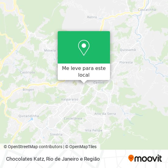 Chocolates Katz mapa