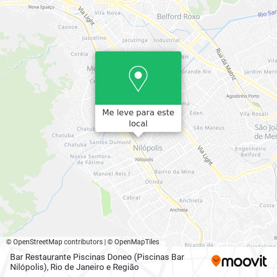 Bar Restaurante Piscinas Doneo (Piscinas Bar Nilópolis) mapa