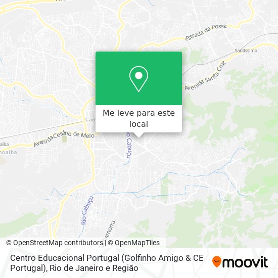 Mapa de Portugal - Regiões - Campos