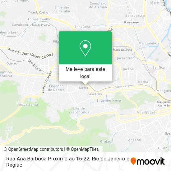Rua Ana Barbosa Próximo ao 16-22 mapa