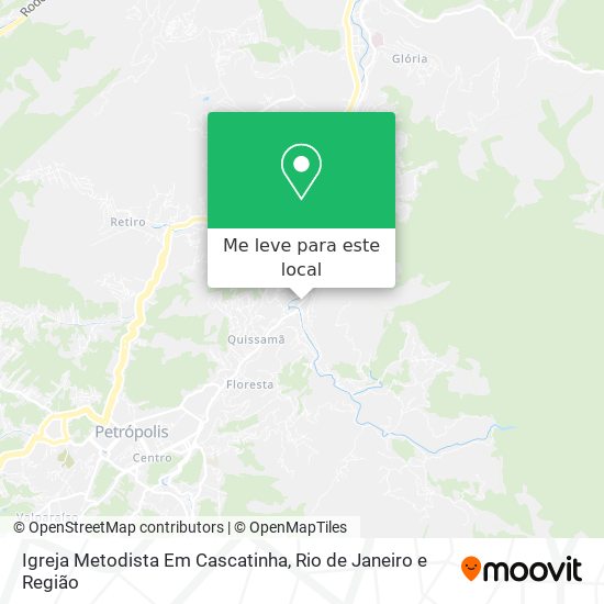 Igreja Metodista Em Cascatinha mapa