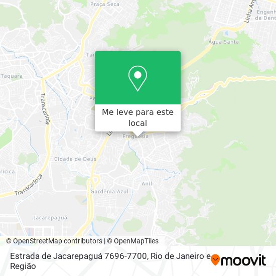 Estrada de Jacarepaguá 7696-7700 mapa