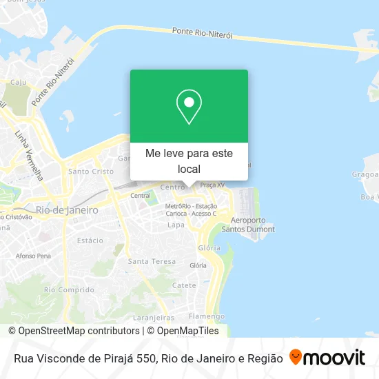 Rua Visconde de Pirajá 550 mapa