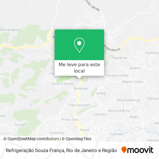 Refrigeração Souza França mapa