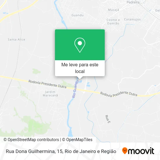 Rua Dona Guilhermina, 15 mapa