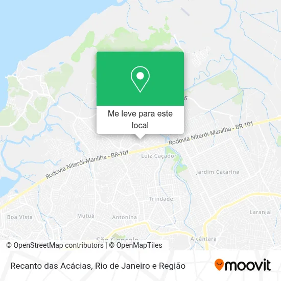 Recanto das Acácias mapa