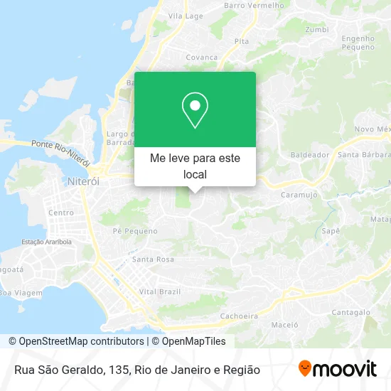 Rua São Geraldo, 135 mapa