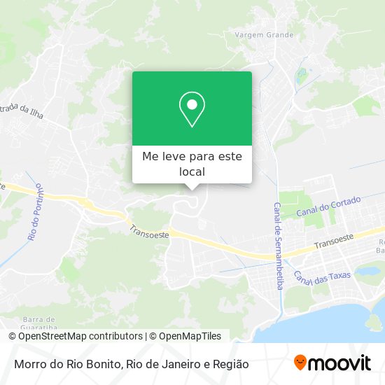 Morro do Rio Bonito mapa