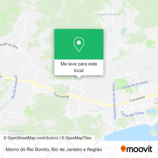 Morro do Rio Bonito mapa