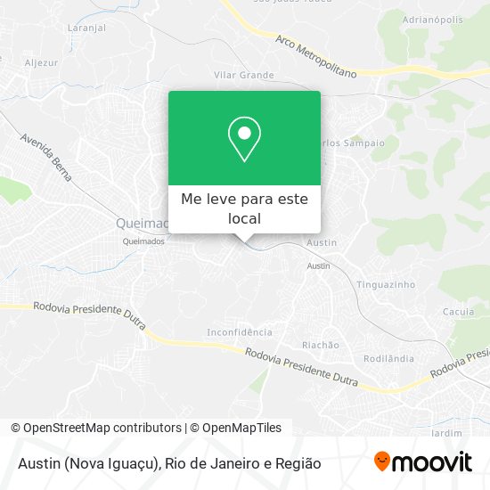 Austin (Nova Iguaçu) mapa