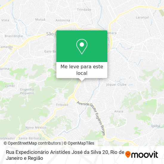 Rua Expedicionário Aristídes José da Silva 20 mapa