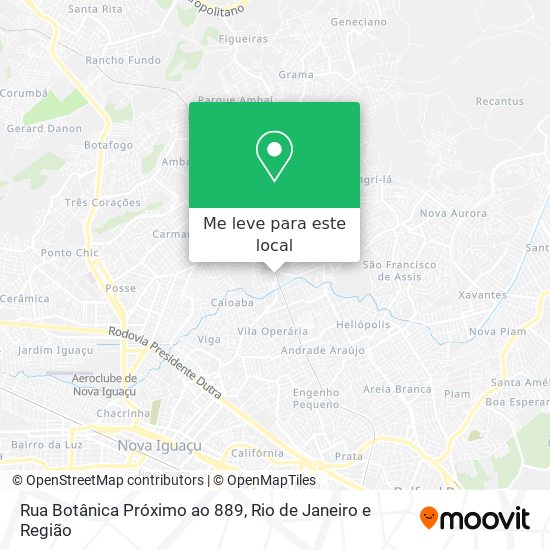 Rua Botânica Próximo ao 889 mapa