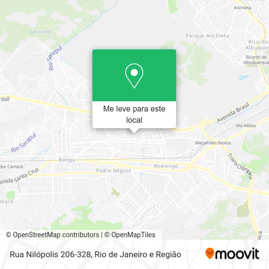 Rua Nilópolis 206-328 mapa