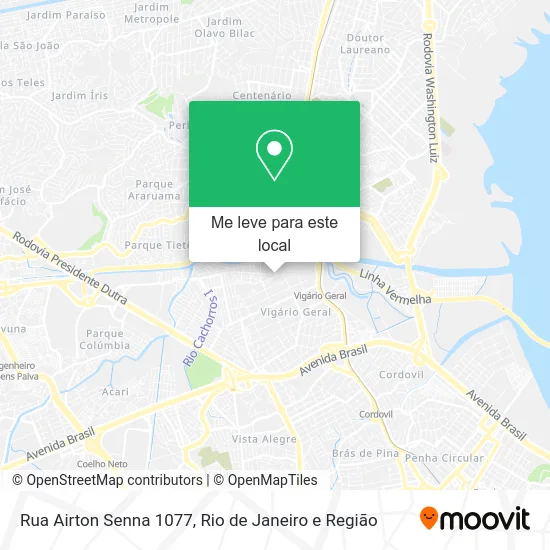 Rua Airton Senna 1077 mapa