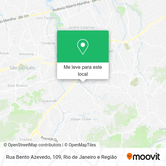 Rua Bento Azevedo, 109 mapa
