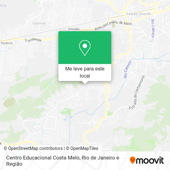 Centro Educacional Costa Melo mapa