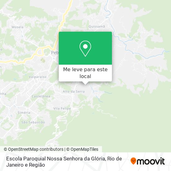 Escola Paroquial Nossa Senhora da Glória mapa