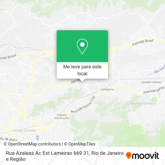 Rua Azaleas Ac Est Lameirao 669 31 mapa