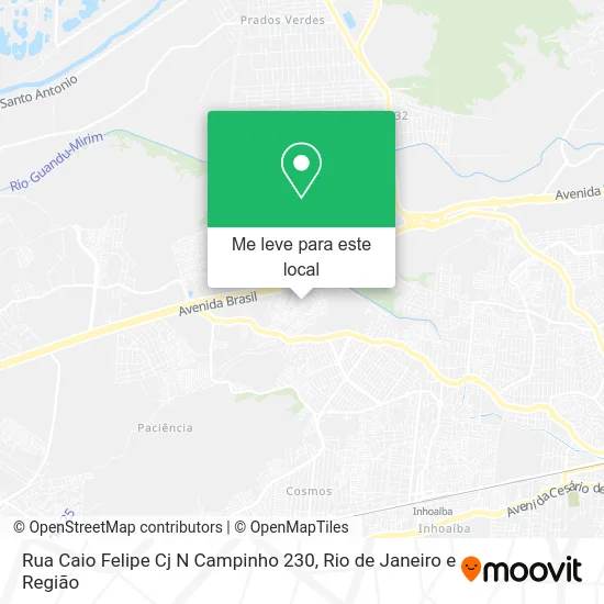 Rua Caio Felipe Cj N Campinho 230 mapa