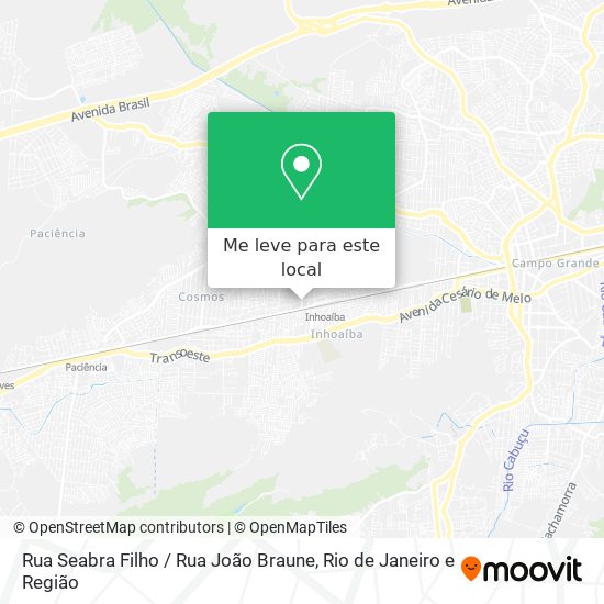 Rua Seabra Filho / Rua João Braune mapa