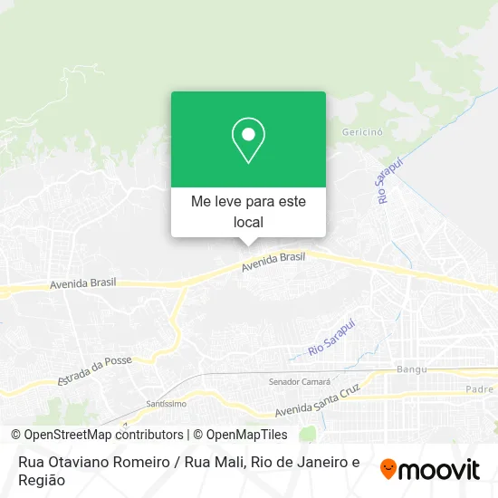 Rua Otaviano Romeiro / Rua Mali mapa
