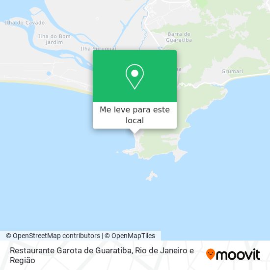 Restaurante Garota de Guaratiba mapa