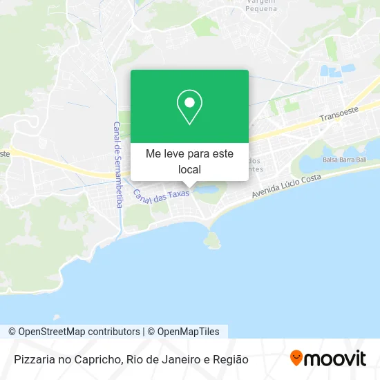 Pizzaria no Capricho mapa