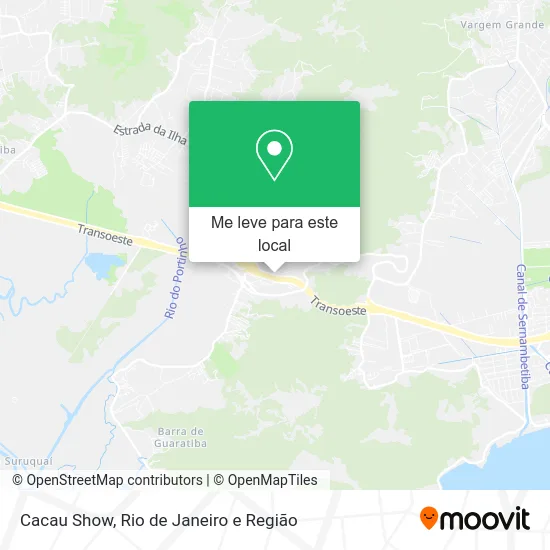 Cacau Show mapa