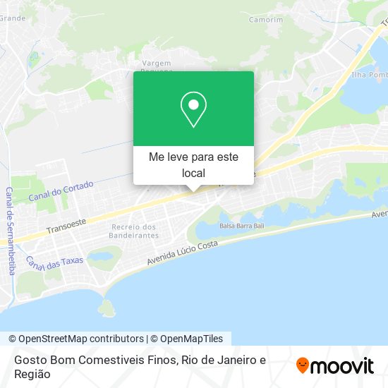 Gosto Bom Comestiveis Finos mapa