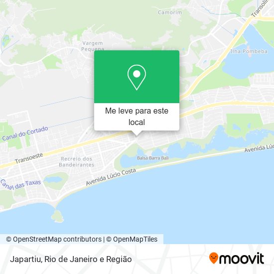 Japartiu mapa