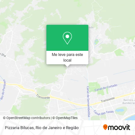 Pizzaria Bilucas mapa