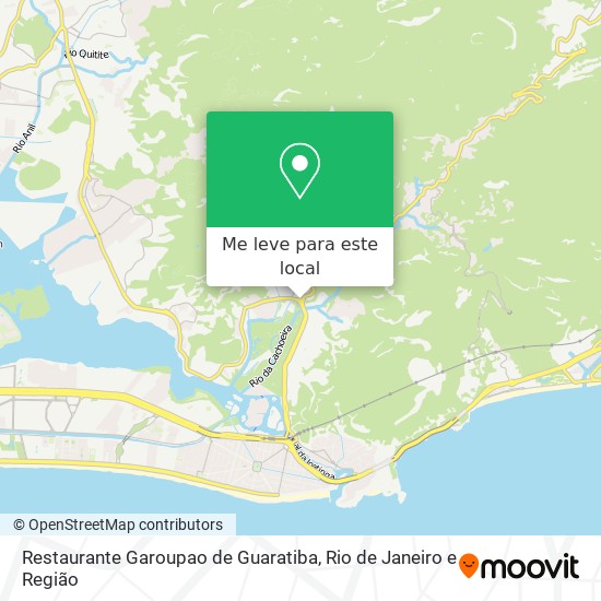 Restaurante Garoupao de Guaratiba mapa