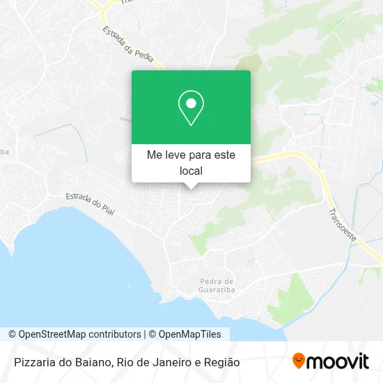 Pizzaria do Baiano mapa