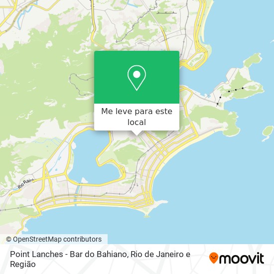 Point Lanches - Bar do Bahiano mapa