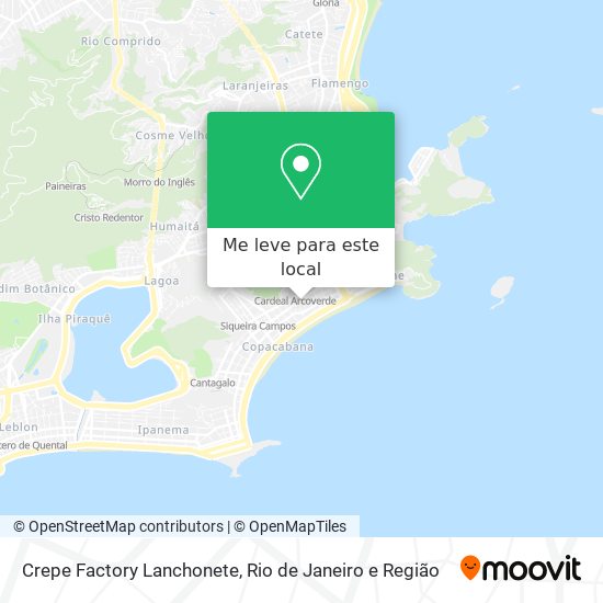 Crepe Factory Lanchonete mapa