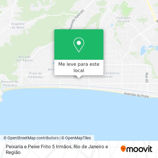 Peixaria e Peixe Frito 5 Irmãos mapa