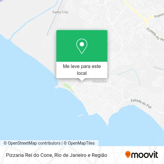 Pizzaria Rei do Cone mapa