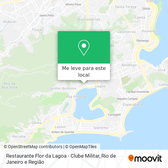 Restaurante Flor da Lagoa - Clube Militar mapa