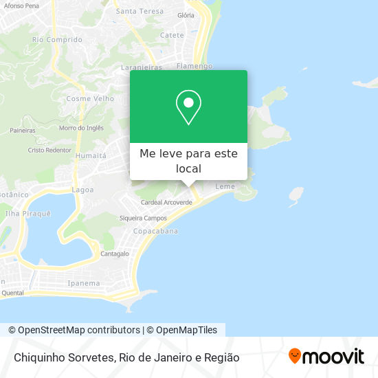 Chiquinho Sorvetes mapa
