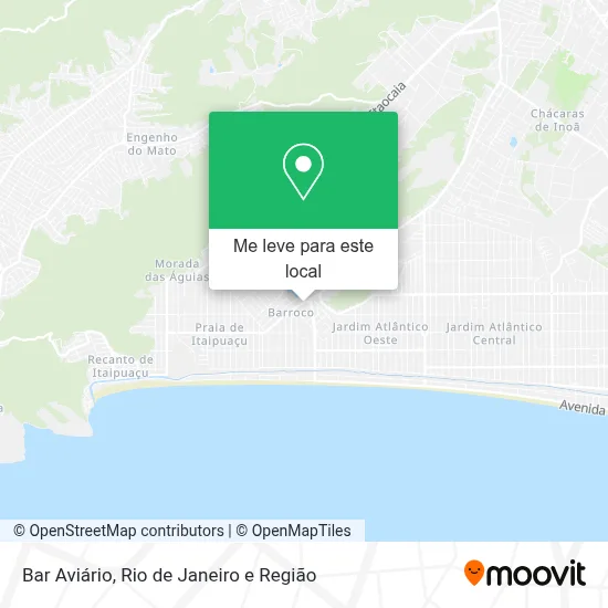 Bar Aviário mapa