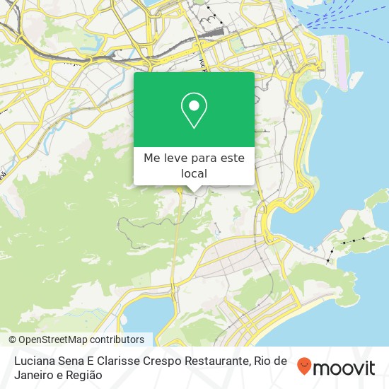 Luciana Sena E Clarisse Crespo Restaurante, Rua Cosme Velho, 564 Cosme Velho Rio de Janeiro-RJ 22241-090 mapa