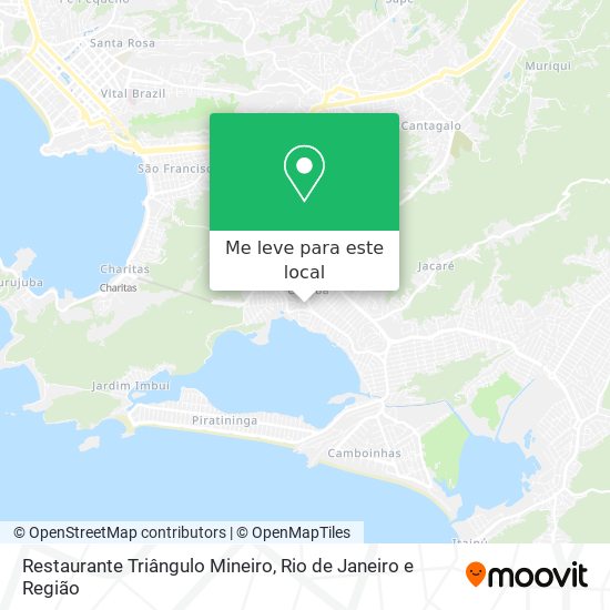 Restaurante Triângulo Mineiro mapa