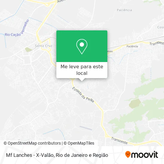 Mf Lanches - X-Valão mapa