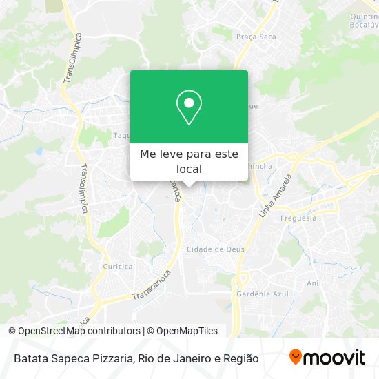 Batata Sapeca Pizzaria mapa